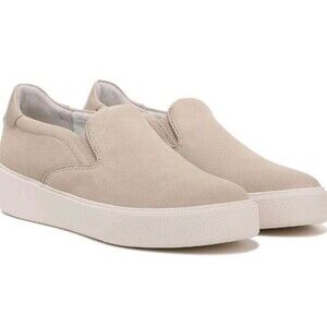 Naturalizer Sz 9 Marianne 2.0 Ivory Slip-On Suede Leather Comfort Sneakers EUC
